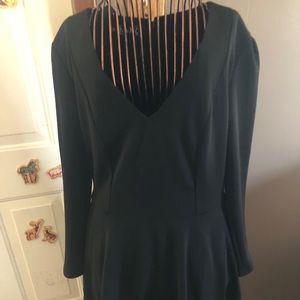 Black V-Neck Dress